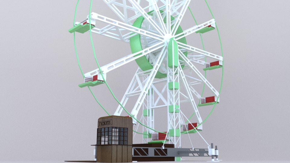 Ferris Wheel with Ticket Booth preview image 2